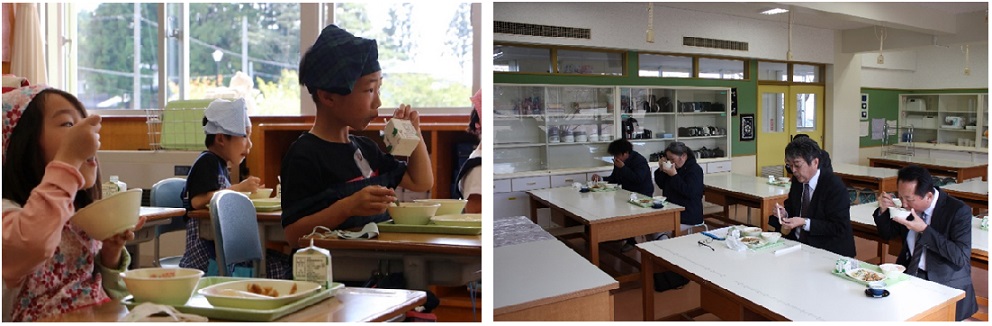 地元産牛乳を提供2!